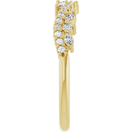 14K Yellow Gold 1/3 CTW Lab-Grown Diamond Anniversary Band