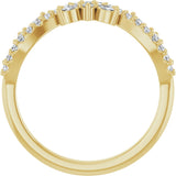 14K Yellow 1/3 CTW Lab-Grown Diamond Anniversary Band