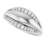 14K White 1/5 CTW Natural Diamond Ring