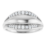 14K White 1/5 CTW Natural Diamond Ring