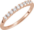 14K Rose 1/4 CTW Natural Diamond Anniversary Band