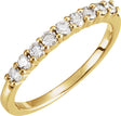 14K Yellow 1/3 CTW Natural Diamond Anniversary Band