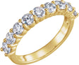 14K Yellow 1 1/3 CTW Natural Diamond Anniversary Band