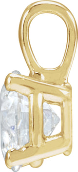 14K Yellow Gold 1 1/2 CT Lab-Grown Diamond Pendant