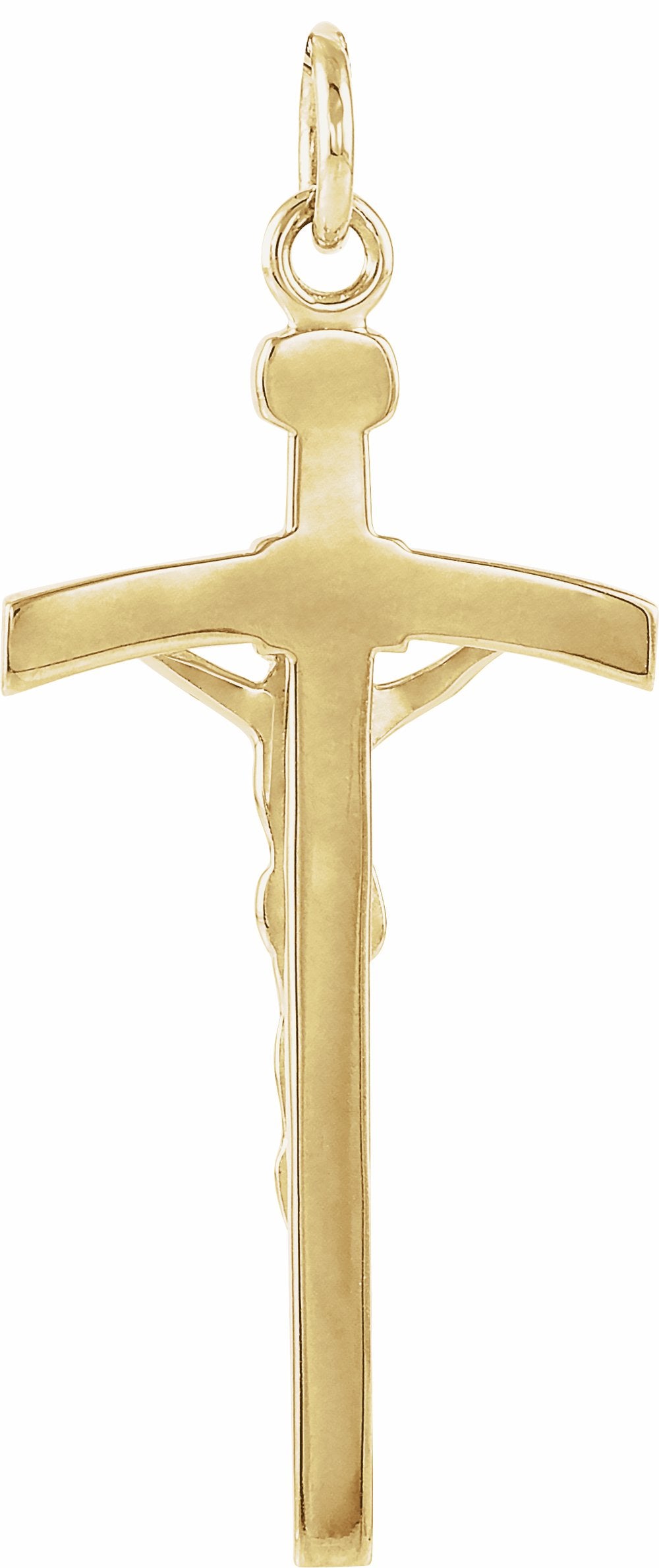 14K Yellow Crucifix Pendant