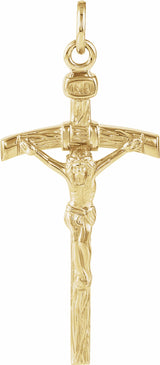 14K Yellow Crucifix Pendant