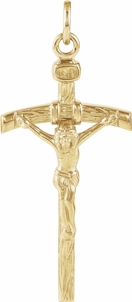 14K Yellow Crucifix Pendant