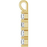 14K Yellow 1 CTW Lab-Grown Diamond Pendant