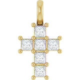 14K Yellow 1/4 CTW Lab-Grown Diamond Pendant