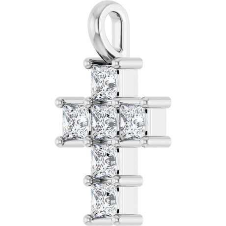 14K White Gold 1/2 CTW Lab-Grown Diamond Pendant