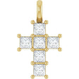 14K Yellow 1/2 CTW Lab-Grown Diamond Pendant