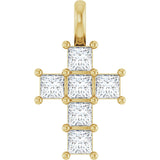 14K Yellow 1/2 CTW Lab-Grown Diamond Pendant