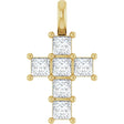 14K Yellow Gold 1/2 CTW Lab-Grown Diamond Pendant