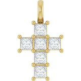 14K Yellow Gold 1/2 CTW Lab-Grown Diamond Pendant