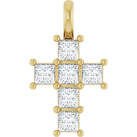 14K Yellow Gold 1/2 CTW Lab-Grown Diamond Pendant