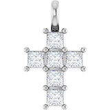 14K White 1/2 CTW Lab-Grown Diamond Pendant