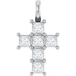 14K White Gold 1/2 CTW Lab-Grown Diamond Pendant