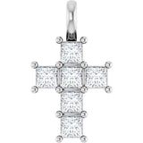 14K White Gold 1/2 CTW Lab-Grown Diamond Pendant