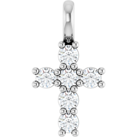 14K White 1/6 CTW Lab-Grown Diamond Pendant