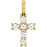 14K Yellow 1/6 CTW Lab-Grown Diamond Pendant