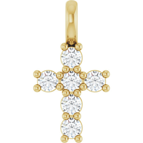 14K Yellow 1/6 CTW Lab-Grown Diamond Pendant