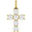 14K Yellow 1/2 CTW Lab-Grown Diamond Pendant