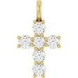 14K Yellow 1/2 CTW Lab-Grown Diamond Pendant