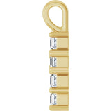 14K Yellow 1/3 CTW Lab-Grown Diamond Pendant