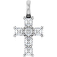 14K White 1/3 CTW Lab-Grown Diamond Pendant