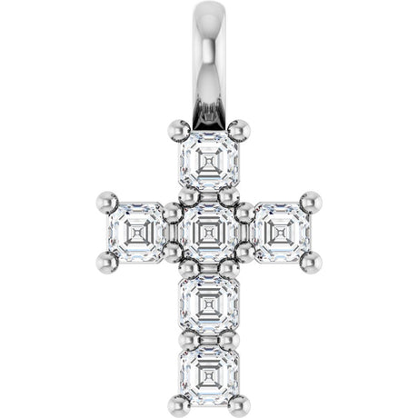 14K White 1/3 CTW Lab-Grown Diamond Pendant