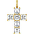 14K Yellow 2 CTW Lab-Grown Diamond Pendant