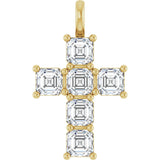 14K Yellow 2 CTW Lab-Grown Diamond Pendant