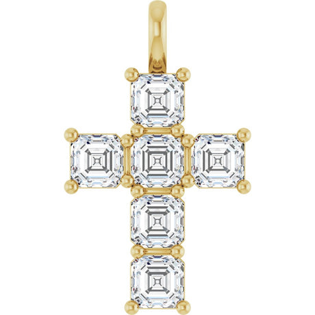 14K Yellow 2 CTW Lab-Grown Diamond Pendant