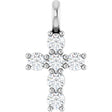 14K White 1/3 CTW Lab-Grown Diamond Pendant
