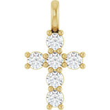 14K Yellow 1/3 CTW Lab-Grown Diamond Pendant