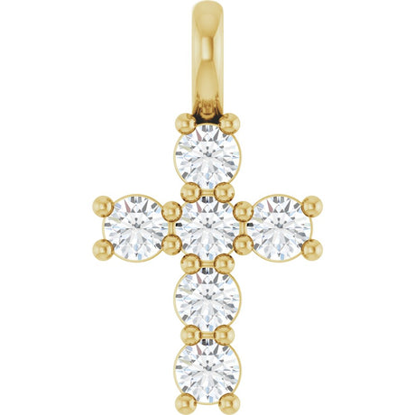 14K Yellow 1/3 CTW Lab-Grown Diamond Pendant