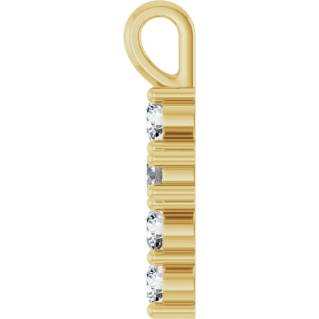 14K Yellow 1/3 CTW Lab-Grown Diamond Pendant