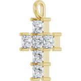 14K Yellow 1 1/2 CTW Lab-Grown Diamond Pendant