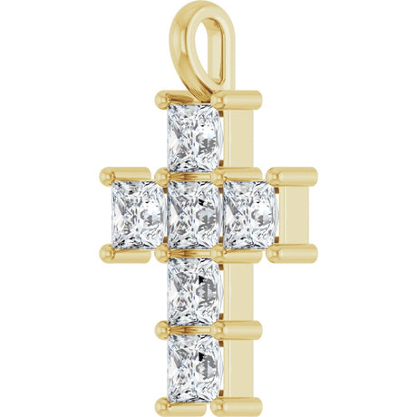 14K Yellow 1 1/2 CTW Lab-Grown Diamond Pendant