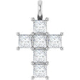 14K White Gold 1 1/2 CTW Lab-Grown Diamond Pendant