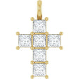 14K Yellow 1 1/2 CTW Lab-Grown Diamond Pendant