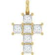 14K Yellow Gold 1 CTW Lab-Grown Diamond Pendant
