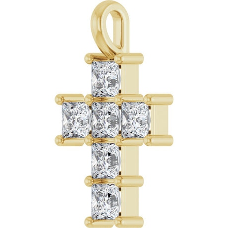 14K Yellow Gold 1 CTW Lab-Grown Diamond Pendant
