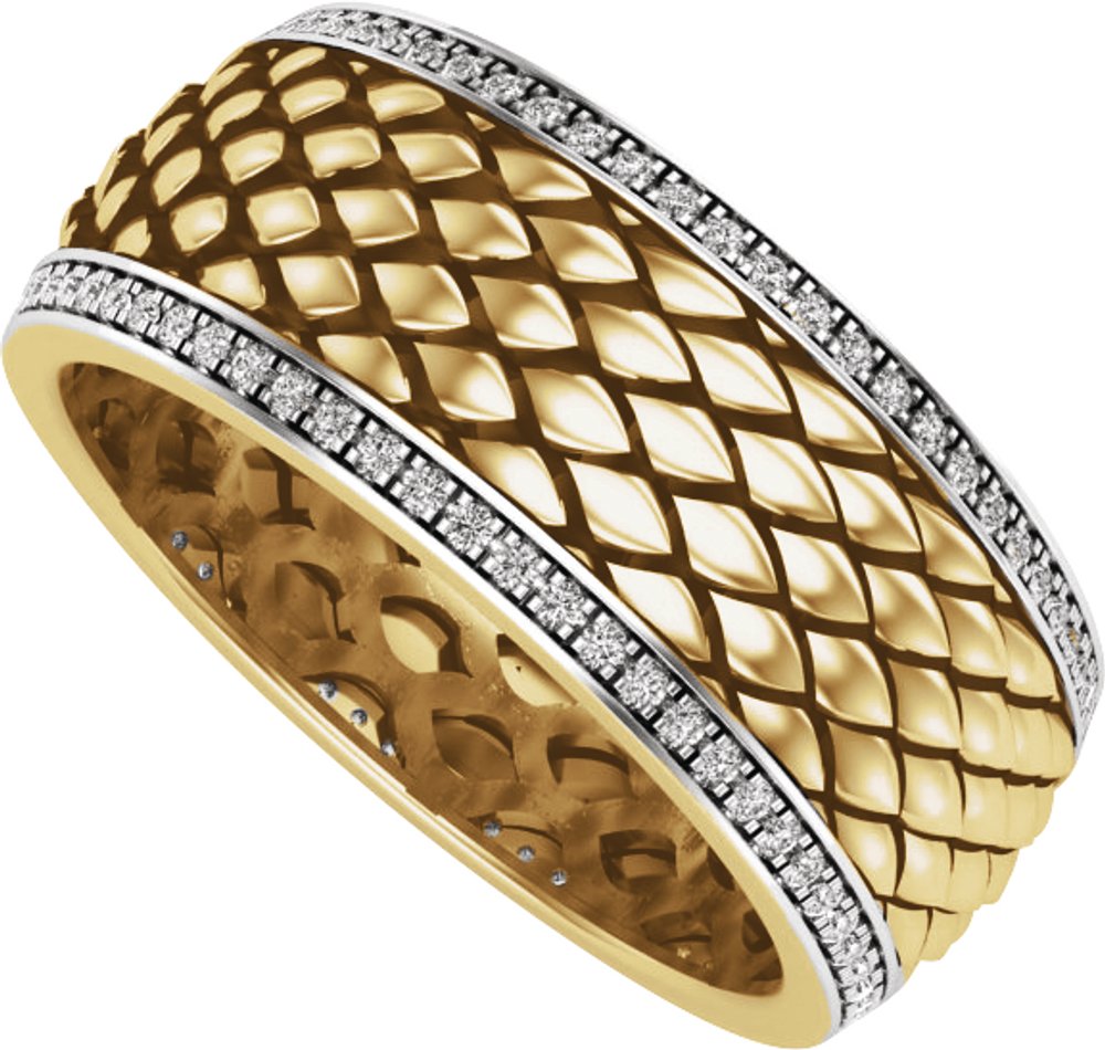 14K Yellow 5/8 CTW Lab-Grown Diamond Band