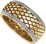 14K Yellow 5/8 CTW Lab-Grown Diamond Band