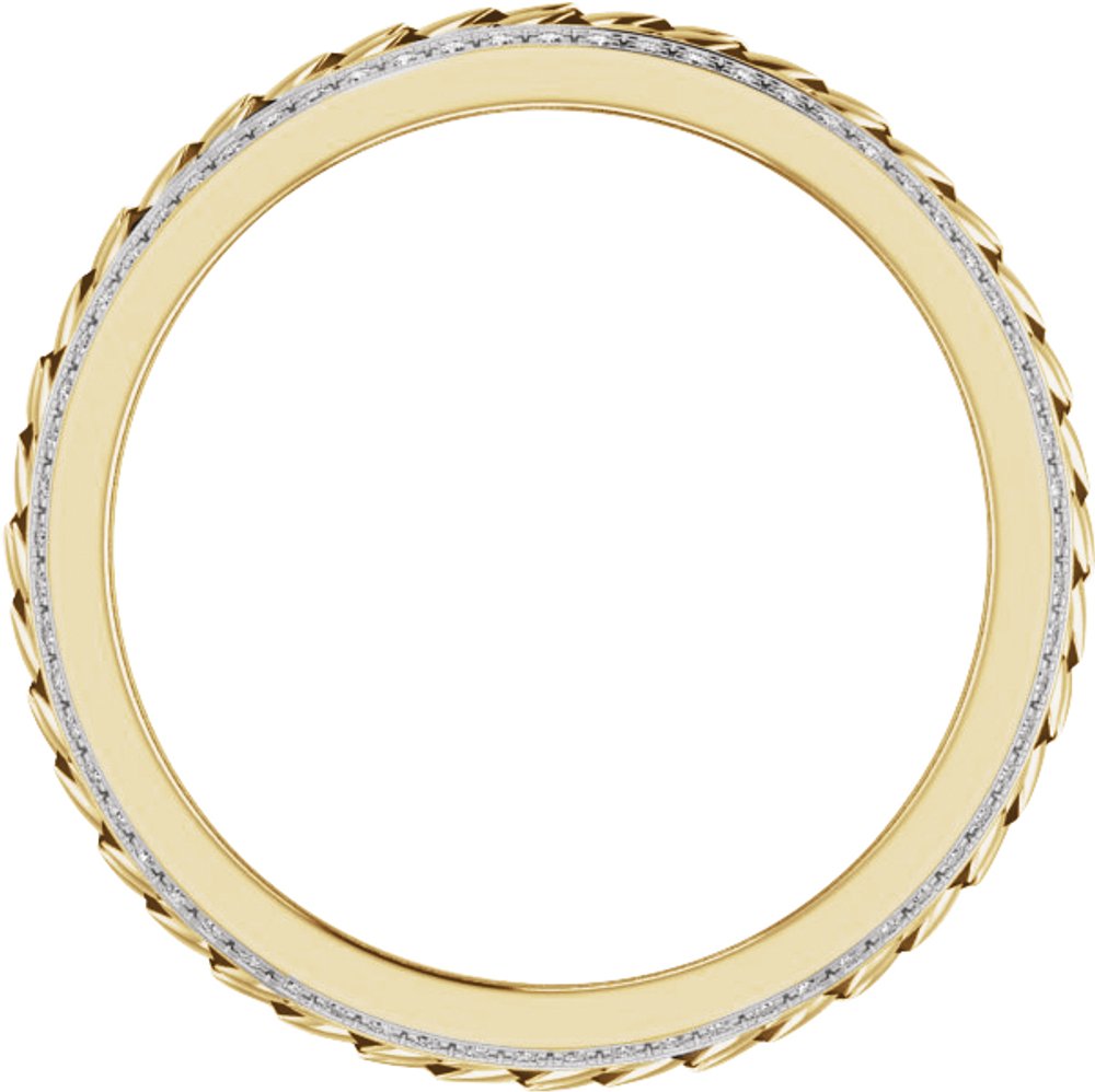 14K Yellow 5/8 CTW Lab-Grown Diamond Band