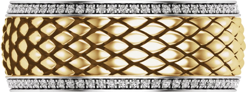 14K Yellow 5/8 CTW Lab-Grown Diamond Band