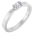 14K White Gold 1/4 CTW Lab-Grown Diamond Ring