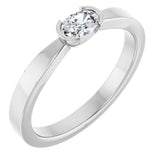 14K White Gold 1/4 CTW Lab-Grown Diamond Ring