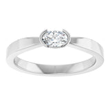 14K White Gold 1/4 CTW Lab-Grown Diamond Ring
